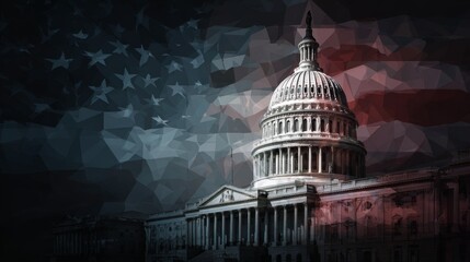 Fototapeta na wymiar goverment shutdown, USA runs out of funding, copy and text space, 16:9