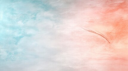 Fototapeta premium Soft pastel rainbow gradient creating a dreamy and peaceful backdrop.