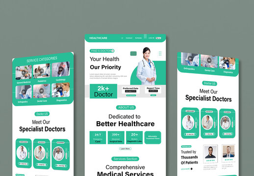 Medical Healthcare Landing Page Template