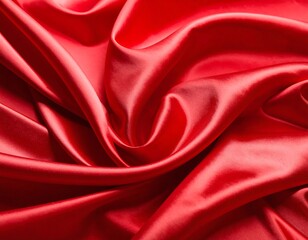 Obraz premium Red silk fabric folds