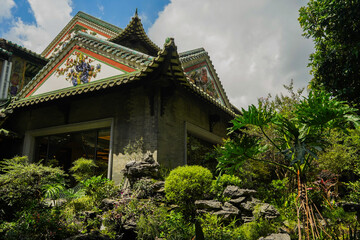 chinese house in the garden
