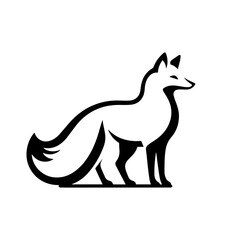 Wild Fox Vector Illustration – Elegant Forest Wildlife Design