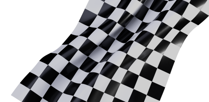 High-quality checkered flag image. Perfect for race, sports, victory, finish line concepts.
