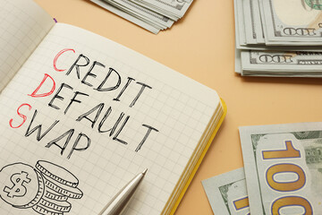 Fototapeta premium CDS Credit Default Swap is shown using the text as business and financial concept