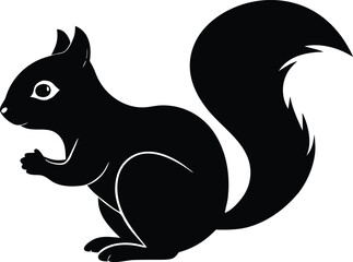 climbing squirrel vector, nature illustration art 