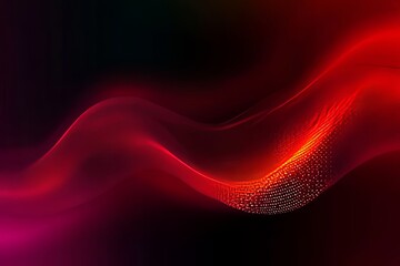Gradient Glow Wave Lines in a Modern Dark Elegant Art Background for Stylish Flyer and Web Design