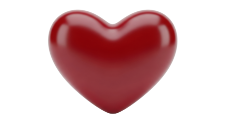 Isolated red heart symbol, simple design, love, romance, valentine, health care theme