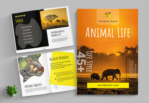Wildlife Template Magazine Layout