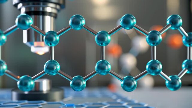 Innovative Healthcare Concept Exploring Future Treatment Through Advanced Molecular Technology and Science Research Innovations