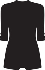  New fassion bathrobe icon in silhouette modern style by advance white background.