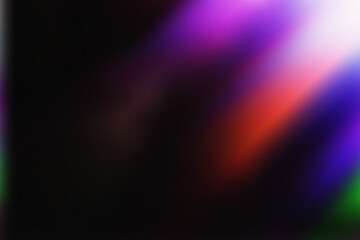 Light leak art overlay on black background. Abstract Light leak overlay to beautify your images. Gradient light for your photo filter effect. Wallpaper. Dusty, noisy, film grain