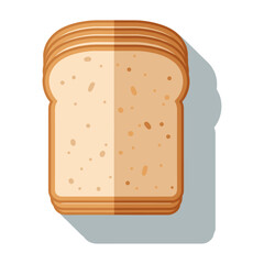 Bread icon logo flat vector design