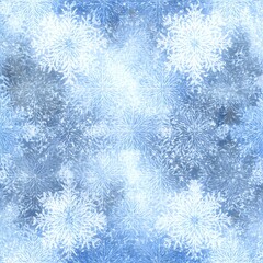 Abstract Frozen Snowflake Texture Background