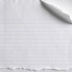 Torn Notebook Fragment of Intention