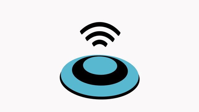 frisbee icon animation simple flat