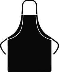 kitchen apron silhouette, chef vector art