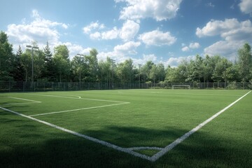 Vibrant Soccer Field in Ultra HD
