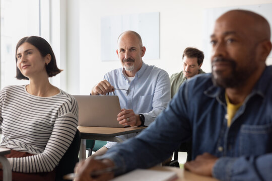 Portrait of Lifelong Learner in a class setting