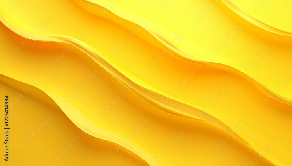 Canvas Prints elegant pale lemon wall design with smooth curves and wave texture for modern interior spaces