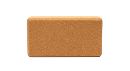 Cork yoga block for support and stability during various yoga poses and exercises