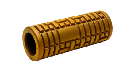 Unique textured roller for muscle recovery and physical therapy uses in gyms or home workouts