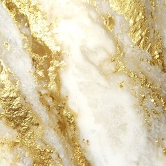 Obraz premium Abstract Gold and White Marble Texture Background AI Art