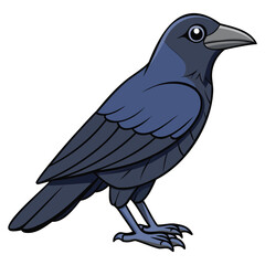 Fototapeta premium Black Crow Bird Flying Animal Graphic Design Illustration
