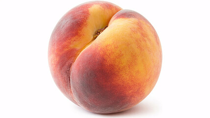 Fototapeta premium Juicy peach tempting with its vibrant colors and smooth skin, a perfect treat for summer recipes, healthy snacks, and vibrant food photography