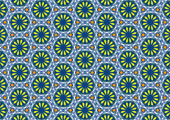 seamless beautiful flower design with background.