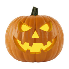 Halloween pumpkin isolated on transparent background