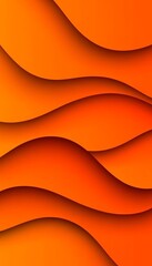Elegant Minimalist Abstract Background Featuring Subtle Curves in Warm Toned Orange for Design