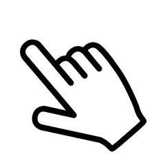 指さし　アイコン　記号　サイン タッチ　ワンポイント