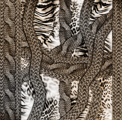 Obraz premium Knitwear Fabric Texture