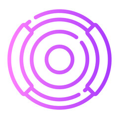 lens cap gradient icon