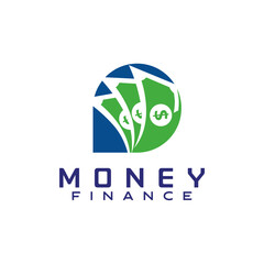 Cash Money Simple Logo Design Template Digital Payment Investing Finance Illustration