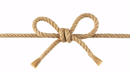 Securely tie, bind, or fasten with this rustic, strong jute rope bow knot detail, perfect for packaging and crafts.