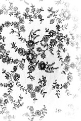 Transparent overlay background of a lace lacy fabric weaved texture
