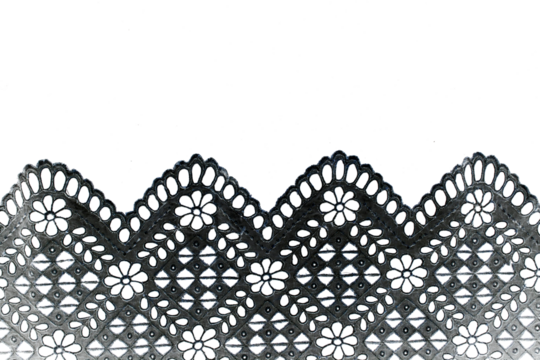 Transparent overlay background of a lace lacy fabric weaved texture