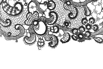 Transparent overlay background of a lace lacy fabric weaved texture