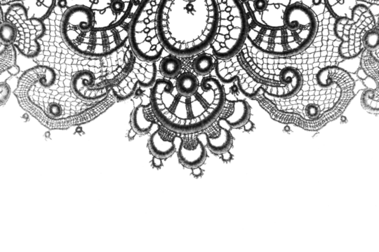 Transparent overlay background of a lace lacy fabric weaved texture