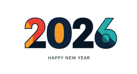 2026 Happy New Year Illustration