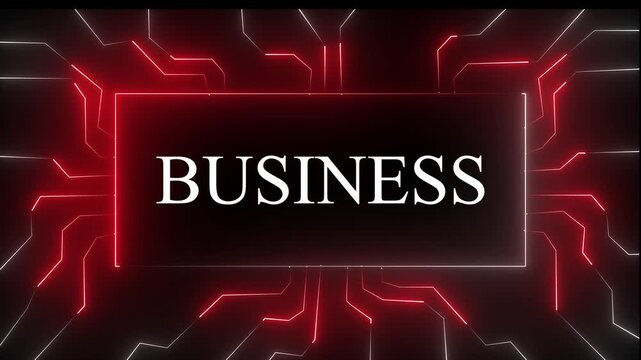 Abstract neon motherboard icon . 4k Circuit Board with neon line moving electrons Data Flow Loop Background Animation. Artificial Intelligence. Visualization Machine Learning.  4k video animation ....