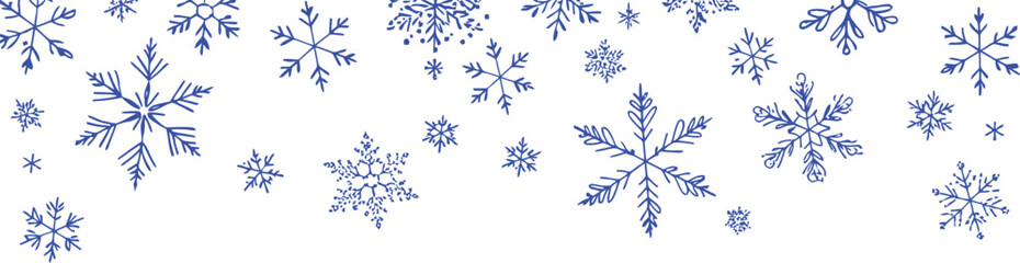 Winter snowflakes background christmas holiday season design