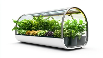 Modern Indoor Hydroponic Garden System for Growing Fresh Herbs and Greens in a Sleek, Contemporary Design