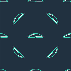 Fototapeta premium Line Homemade pie icon isolated seamless pattern on black background. Vector