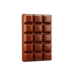 Obraz premium Delicious Chocolate Bar Sweet Treat, Indulgent Delight - Isolated Close-up Shot on White