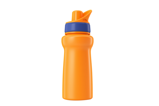 3D hydration bottle sports squeeze, isolated on white background