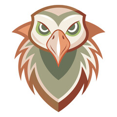 Aggressive Vulture Head Graphic