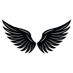 Angel Wings Silhouette Design