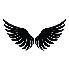 Angel Wings Silhouette Design